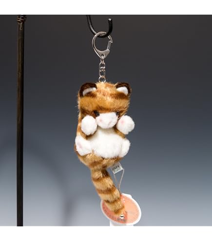 Amazon.co.jp: Takenoko 68318 Puchi Dorumu Keychain Cat Gray Plush